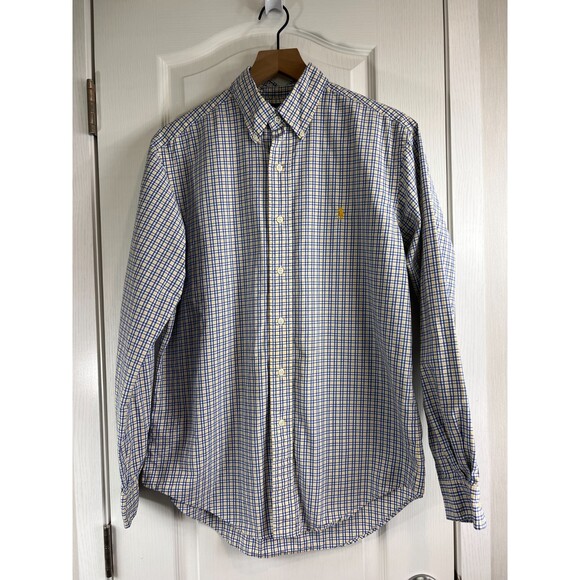 Ralph Lauren Men's Classic Fit Long Sleeve Button Down Shirt Plaid Size M - Picture 1 of 11